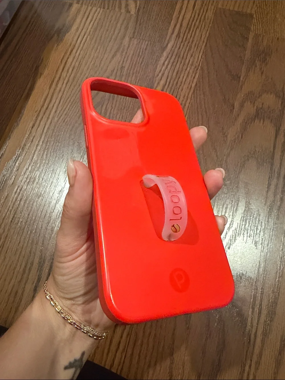Loopy Case Red Phone Case with Built-In Loop Grip
